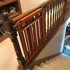 They are included here as well. Summer Infant Banister Stair Top Of Stairs Gate With Dual Installation Kit