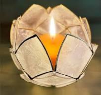 Amazon.com: Blooming Lotus Capiz Shell Tealight Candle ...