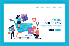 Download Landing Page Of Online Shopping Graphic By Setiawanarief111 Creative Fabrica SVG Cut Files