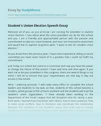 Witnessing the many moments of joy and celebration among graduates, families and friends, i. Student S Union Election Speech Free Essay Example