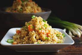 This Quick Easy Low Carb Cauliflower Fried Rice Recipe Can Be Part Of A Low Carb Keto Gluten Free Dair Vegetarian Recipes Healthy Recipes Keto Recipes Easy