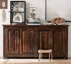 It is so sturdy and looks beautiful in my living room! Bowry 72 Reclaimed Wood Media Console Pottery Barn
