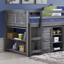 Mid sleeper beds consist of a single bed for sleeping one person, with the added advantage of having empty space beneath the bed. Cosy Grey Wooden Mid Sleeper Storage Bed
