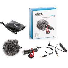 The omnidirectional pickup pattern is equipped with full, 360° coverage and the 20' cable terminates with a 3.5mm trrs. Boya Compact On Camera Shotgun Video Microphone By Mm1 Shiftstore