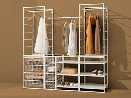 An organized wardrobe lets you quickly locate your outfit, affording you some precious extra minutes shut/eye in the morning. Jonaxel System Ikea
