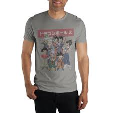 Dragon ball z is a popular anime following the adventures of goku, who with the help of his friends defends the earth against all manner of villains, from aliens to androids and everything in between. Dragon Ball Z Characters T Shirt Gamestop