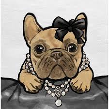 Black And Tan Frenchie Cost Oliver Gal Glam Frenchie Canvas Wall Art In Tan In 2020 Contemporary Art Canvas Oliver Gal Dog Wall Art