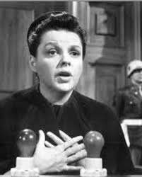 JUDY GARLAND in her powerful performance as Irene Hoffmann in Stanley  Kramer's "Judgement at Nuremberg" (1961) She earned an Oscar nomination as  best supporting actress. (Imo Rita Moreno was very good but