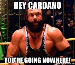Currently, cardano has a total number of 659,301 staking addresses from 2,647 active pools and its total staked value is $29,44 billion, accounting for 71,27% of the $41,3 billion total. Hey Cardano You Re Going Nowhere The Bone Saw Meme Generator