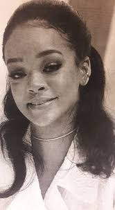 Singer Rihanna with her niece, Majesty.