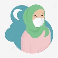 Untuk digunakan gratis tidak ada atribut yang di perlukan. Animasi Muslimah Pakai Masker