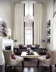 White Decor Curtains Against White Wall Transitional Living Room Design Luxury Living Room Transitional Living Rooms
