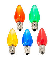 C7 Multicolor Led Christmas Light Bulbs Smooth Transparent Pack Of The Christmas Light Emporium