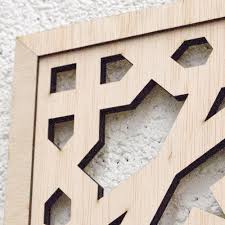 Arabic Lattice Frame - Alhambra Design - 100 cm x 100 cm - Arab Home Decor