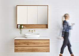 avoca timber vanity add a contemporary feel to your bathroom mirror cabinets trendy bathroom bathroom vanity