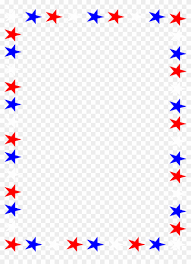 Red white and blue stars transparent. Elegant Star Border Clipart Picture Red White And Blue Border Free Transparent Png Clipart Images Download