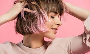 This hairstyle occurs when you mix platinum blonde and light pink hair dye. The Best Temporary Hair Colours To Use At Home Pink Semi Permanent Plus Lilac And Blue Hello