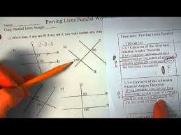 Proving Lines Parallel Worksheet Solutions Youtube
