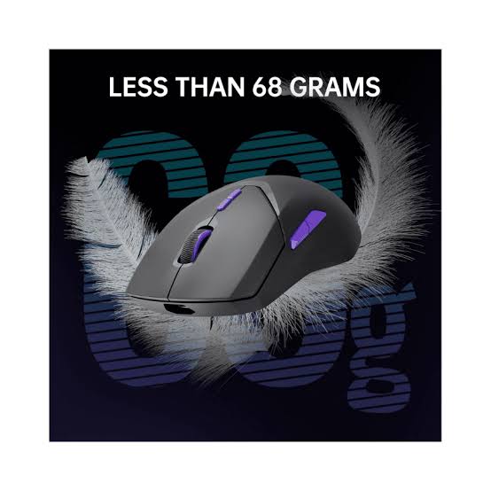 Rapoo VT9PRO 4K Wireless Gaming Mouse in Black/Purple, AI generated