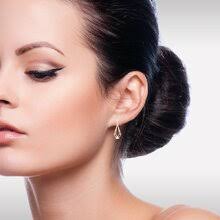 Acquista Orecchino da donna Trimmer in taglio Rotondo 0.144 Carati , Oro  Rosso 375 Diamante