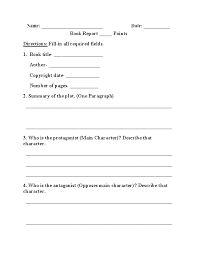 Because children of this age have the ability to read and tackle more dynamic themes and ideas, a book start the report with a paragraph that describes the basic parts of the book. Englishlinx Com Book Report Worksheets