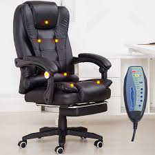 ✅reclining office chairs + footrest! Home Office Computer Desk Massage Chair With Footrest Reclining Executive Ergonomic Vibrating Office Chair Furniture Office Chair Office Furniture Chaircomputer Massage Chair Aliexpress
