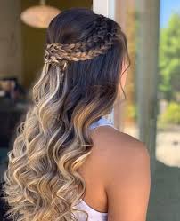 Wedding hair and makeup hair makeup bridal half up half down wedding nails. Nine Chic Feminine Braided Hairstyles To Try This Summer Quince Hairstyles Hair Styles Braided Ponytail Hairstyles