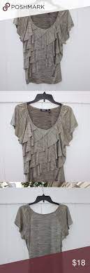 Elementz Green Ruffle Blouse Ruffle Blouse Clothes Design Macys Tops