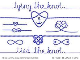 Tying The Knot Nautical Clipart Wedding Stationery Commercial Use Jpg Png Vecto Tie The Knot Wedding Nautical Wedding Invitations Wedding Invitations