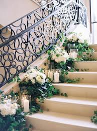 The eremurus (or fox tail lily) added dramatic height with its long, straight stem, especially when paired with the tall, bendy fritilaria percisca. 35 Fantastic Wedding Staircase Decor Ideas You Ll Love Hi Miss Puff