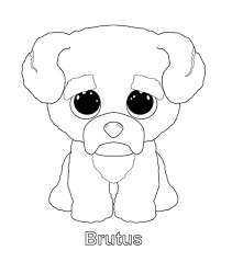 Malvorlagen Brutus Beanie Boo Dog Malvorlagen Beanie Boo Party Kawaii Zeichnungen