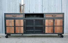 After a long day of work, it is important to be organized and in control so you can rest easy in front of your favorite program. Amazon Com Rustic Industrial Credenza Reclaimed Wood Modern Industrial Tv Stand With Drawers Handmade