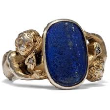 Grosser Jugendstil Ring Mit Lapislazuli In Silber Osterreich Ungarn Um 1900 In 2020 Mens Jewelry Jewelry Gemstone Rings