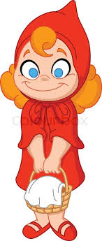 Little red's father, he plays games with her and helps her bake a cake for grandmother. Little Red Riding Hood Tale Stock Vector Colourbox