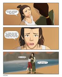 First off, kyoshi isn't just a side character — she's one of aang's past lives and is an avatar in her own right. Just Two Friends Having A Close Private Moment