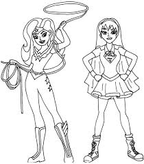 Free printable supergirl coloring pages. Wonder Woman And Supergirl Coloring Pages Coloring And Drawing