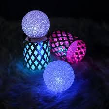 4 Pack 3 Color Changing Portable Led Centerpiece Ball Lights Battery Operated Led Orbs Ball Lights Led Ball Lights Orb Light