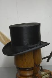 Beautiful Vintage Black Silk Top Hat Superior Finish Uk 6 3 4 Us 6 7 8 Eu 55 Black Silk Top Black Silk Top Hat