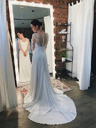 Satin Wedding Dress Long Sleeve Wedding Dress Made To Measure Wedding Dress Simple Wedding Dress Romantic Open Back Flower