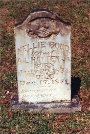 Nellie Bond Hatten (1834-1871)