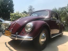Image result for Bordeaux Red 1950 Beetle