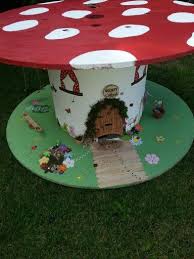 Fairy House Reel Cable Reel Cable Reel Ideas For Kids Wooden Cable Reel