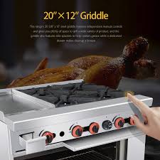 A wide variety of 8 burner commercial range options are available to you, such as power source, warranty, and installation. Buy Commercial Gas Range 4 Burner Heavy Duty Range With Standard Oven And Griddle 36 Natural Gas Cooking Performance Group For Kitchen Restaurant 148 000 Btu Online In Vietnam B08f3bqy98