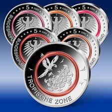 5 euro münzen stempelglanz / unc. 5 Euro Munze Tropische Zone Deutschland 2017 Munzkontor