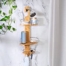 Bamboo Shower Caddy Bamboo Shower Caddy Shower Caddy Hanging Shower Caddy