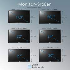 Monitor Maße 21,5 Zoll in cm