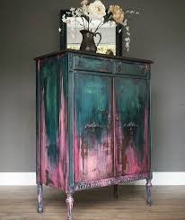Marriage Of Paint Colors On A Vintage Furniture Piece Painting Furniture Diy Painted Furniture Furniture Makeover