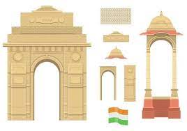 India Gate India Gate Vector Art Design Incredible India Posters