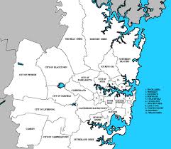 Locator map for w:northern beaches council in sydney. Local Government Areas Of New South Wales Wikiwand