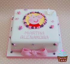Peppa Pig Christening Cake Peppa Pig Cake Peppa Pig Birthday Cake Pig Cake